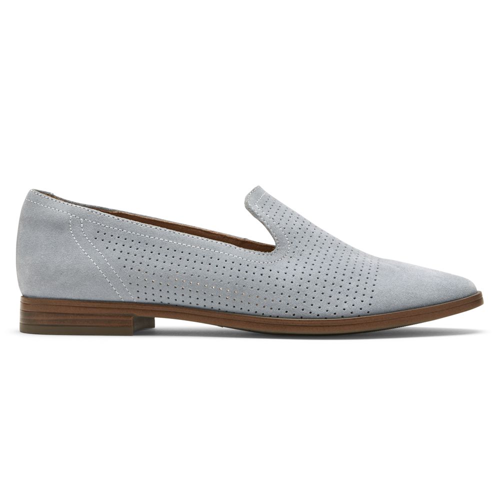 Mocasini Rockport Dama Perpetua Perforated Albastri - Romania 8024-ZGSBD